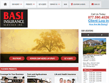 Tablet Screenshot of basiinsurance.com